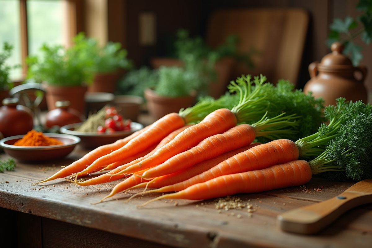 Techniques ancestrales pour cuire des carottes